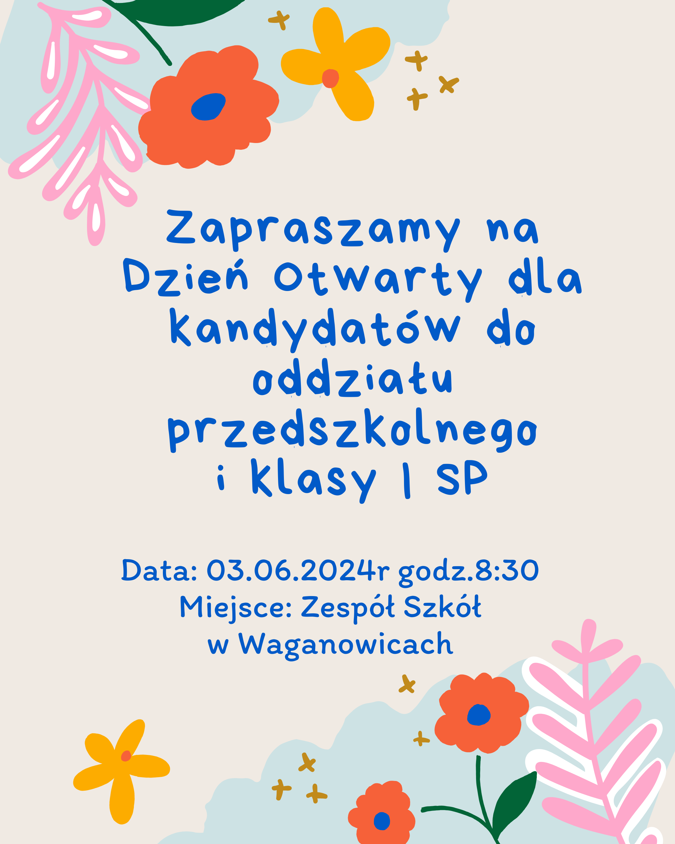 Grafika plakatu pt. "Dzień Otwarty"