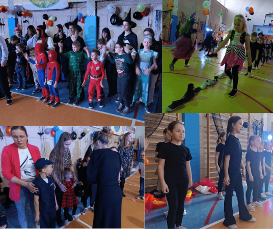 Uczestnicy imprezy andrzejkowej, kolaż zdjęć 3 z 5